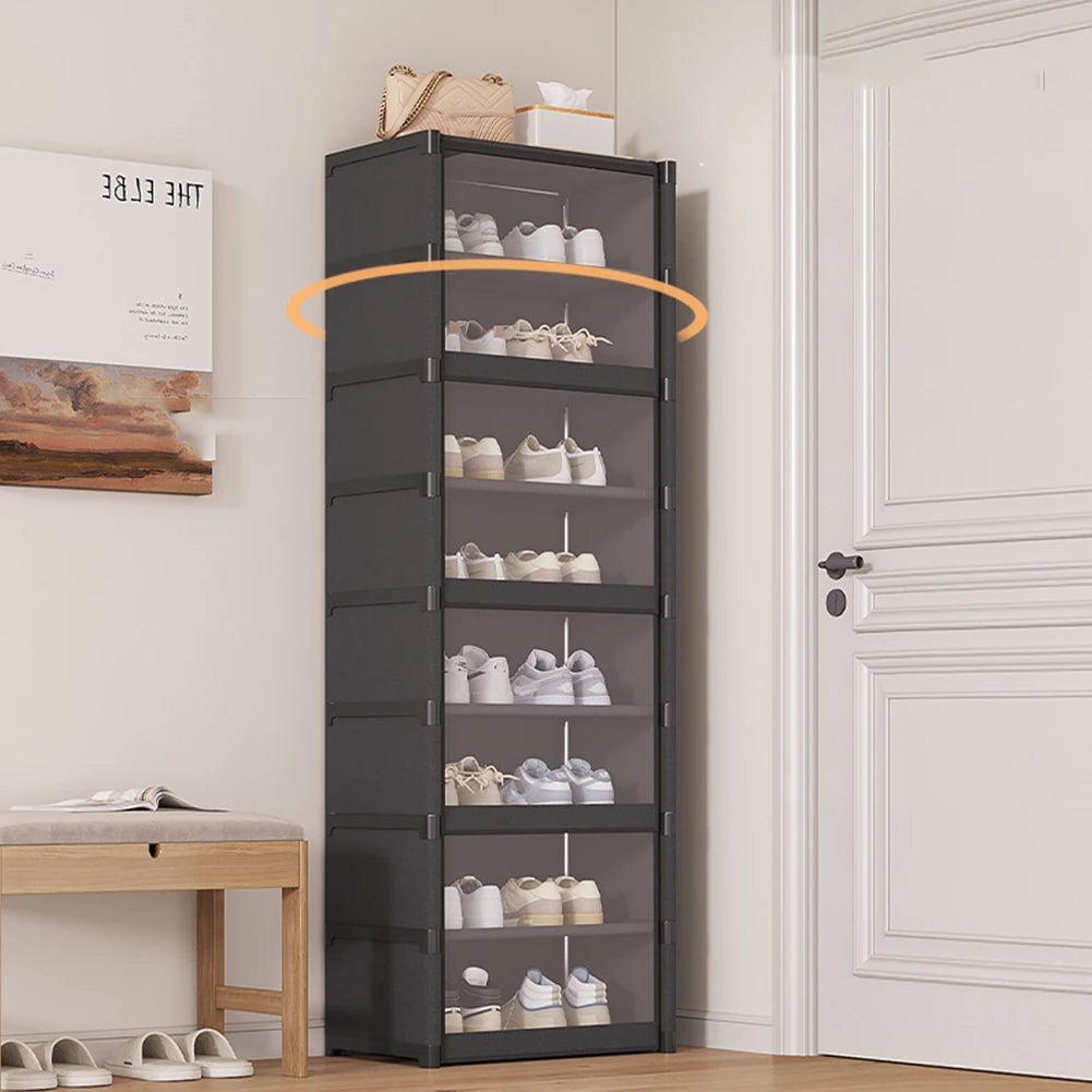 Atuotin 9 Tier Shoe Rack Organizer Holds 18 Pairs Narrow Shoes Cabinet