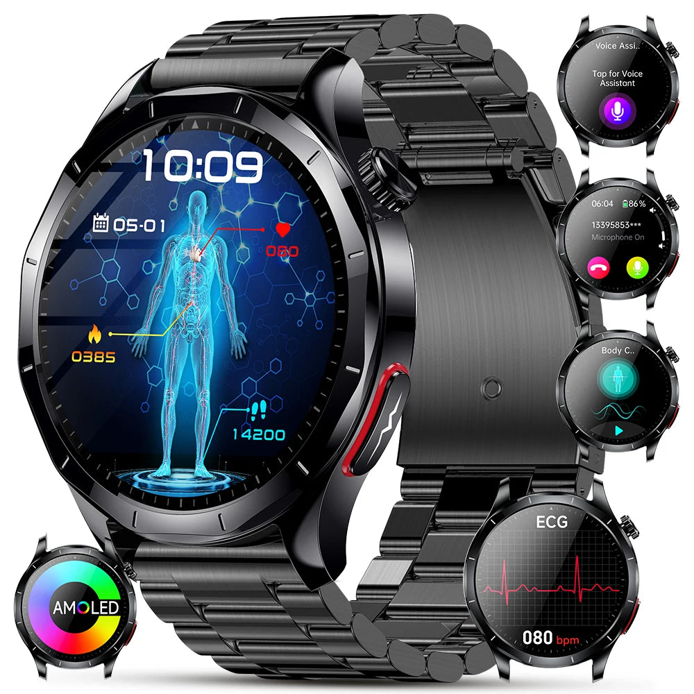Marsyu ECG PPG Health Smart Watch Featuring Heart Rate Tracking