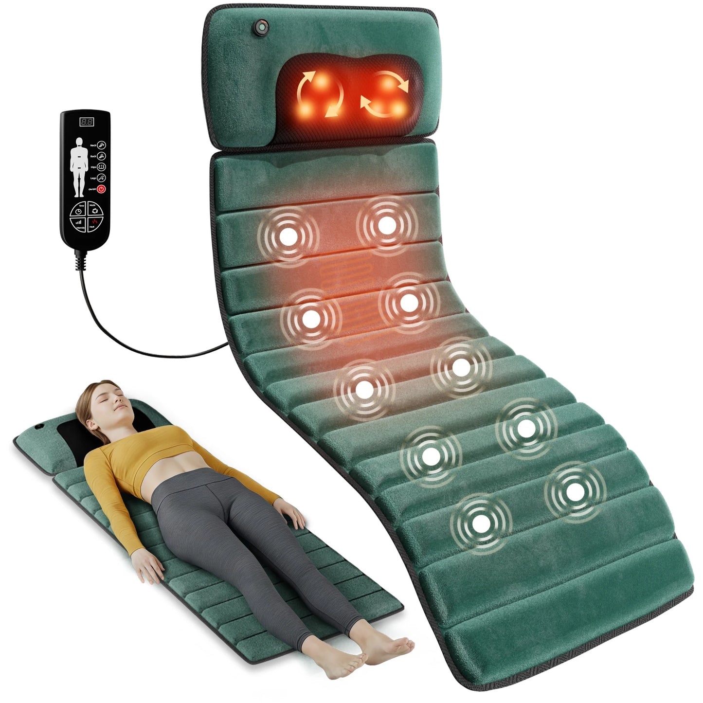 Homemassa Deep Tissue Full Body Massage Mat With Ten Motors