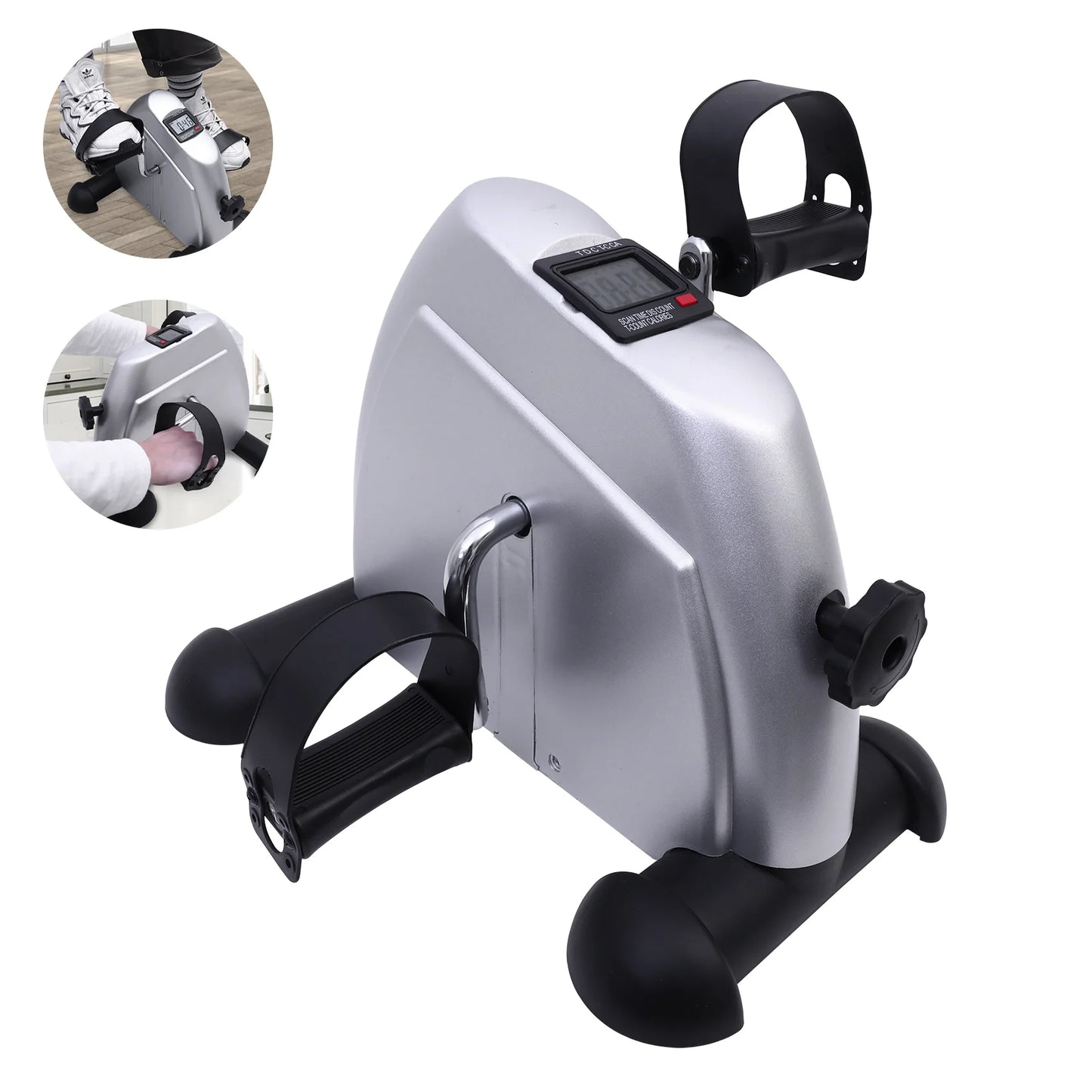 Mini Under Desk Pedal Exerciser With LCD Screen Display