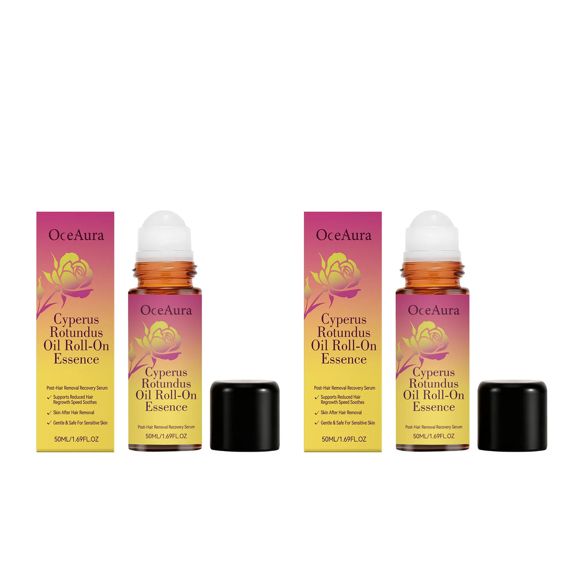 OceAura Rose Fragrance Oil Roller For Nourishing Skin And Massage