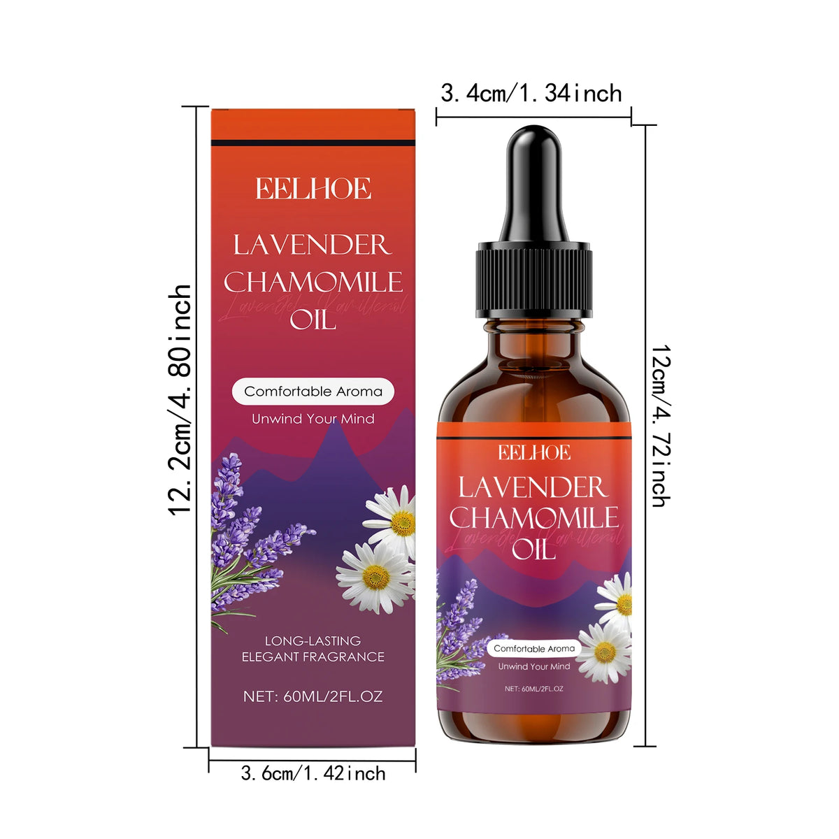Lavender Chamomile Body Oil For Deep Moisturizing Skin Care