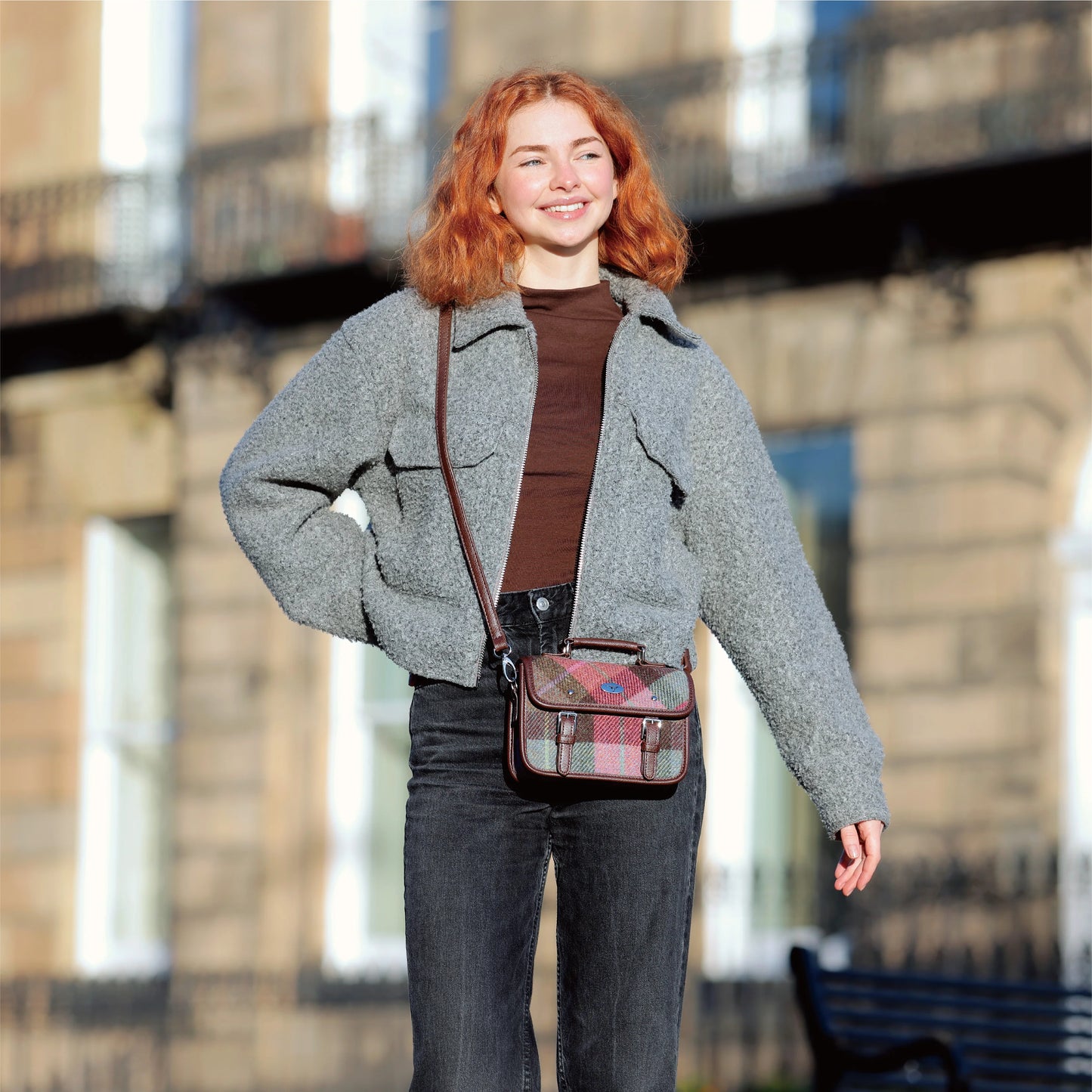 Glen Appin Harris Tweed Bervie Ladies Mini Satchel Purse