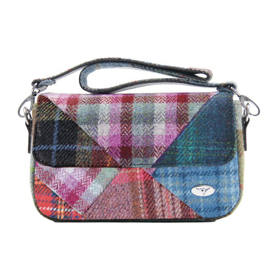 Glen Appin Harris Tweed Clunie Patch Bag Handwoven Wool