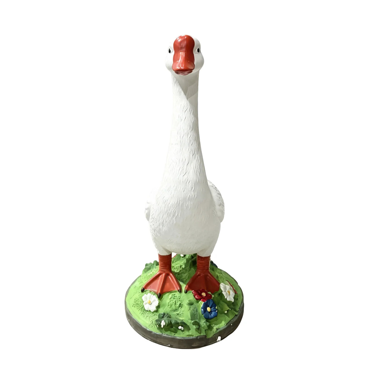 Kesoto DIY Paintable Garden Goose Statue For Outdoor Yard Decor