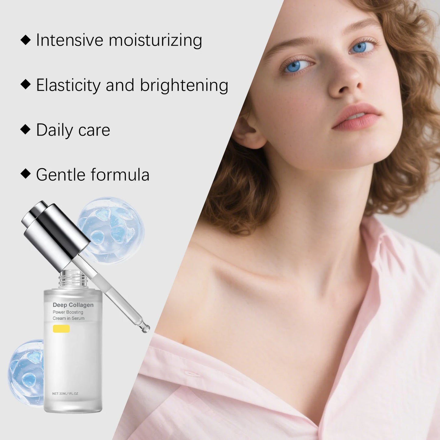 Deep Collagen Essence Niacinamide Serum For Hydration And Antiaging
