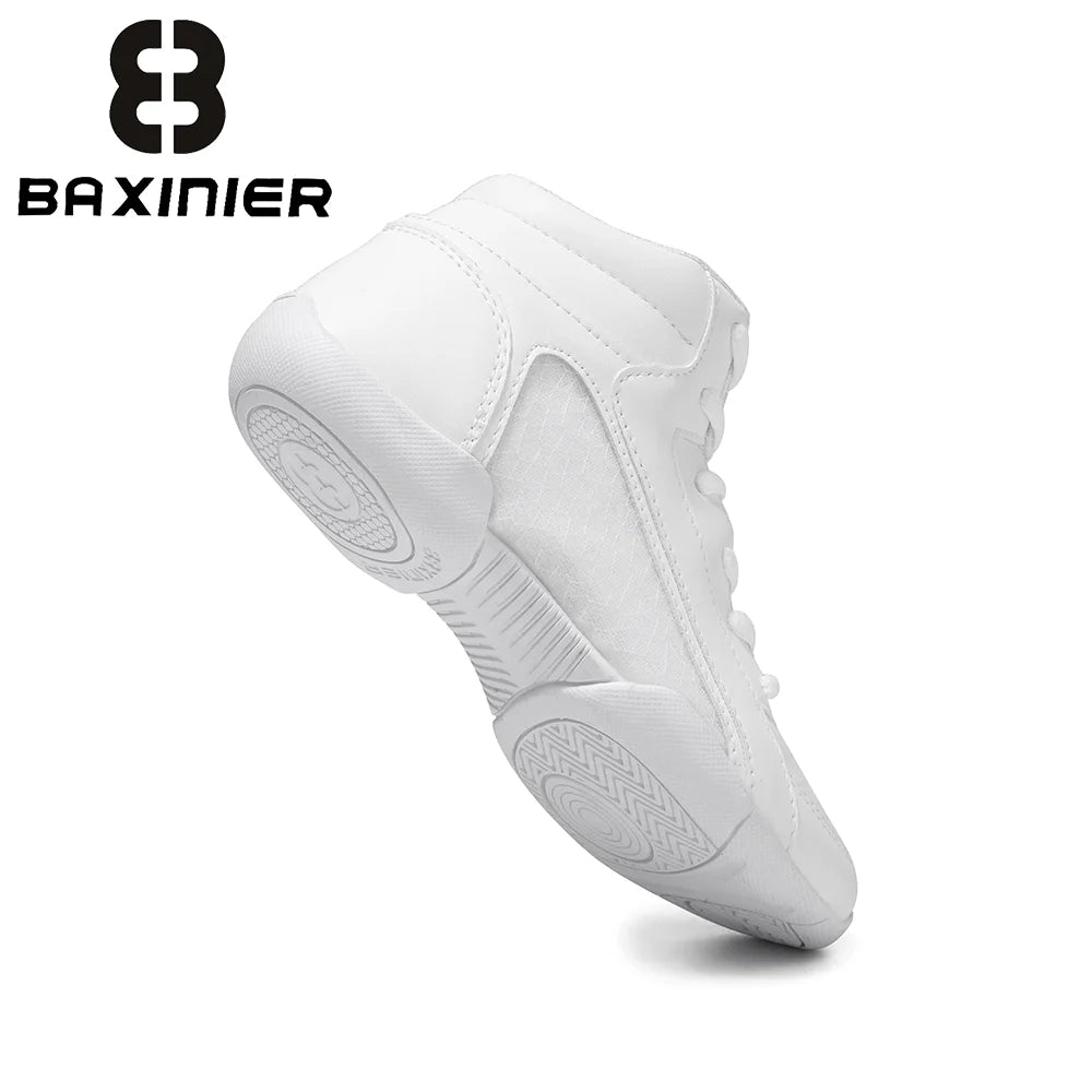 BAXINIER Youth Girls High Top Cheerleading Sneakers Unisex Performance