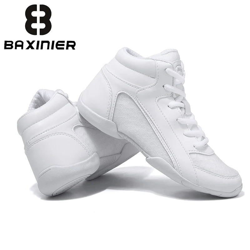 BAXINIER Youth Girls High Top Cheerleading Sneakers Unisex Performance