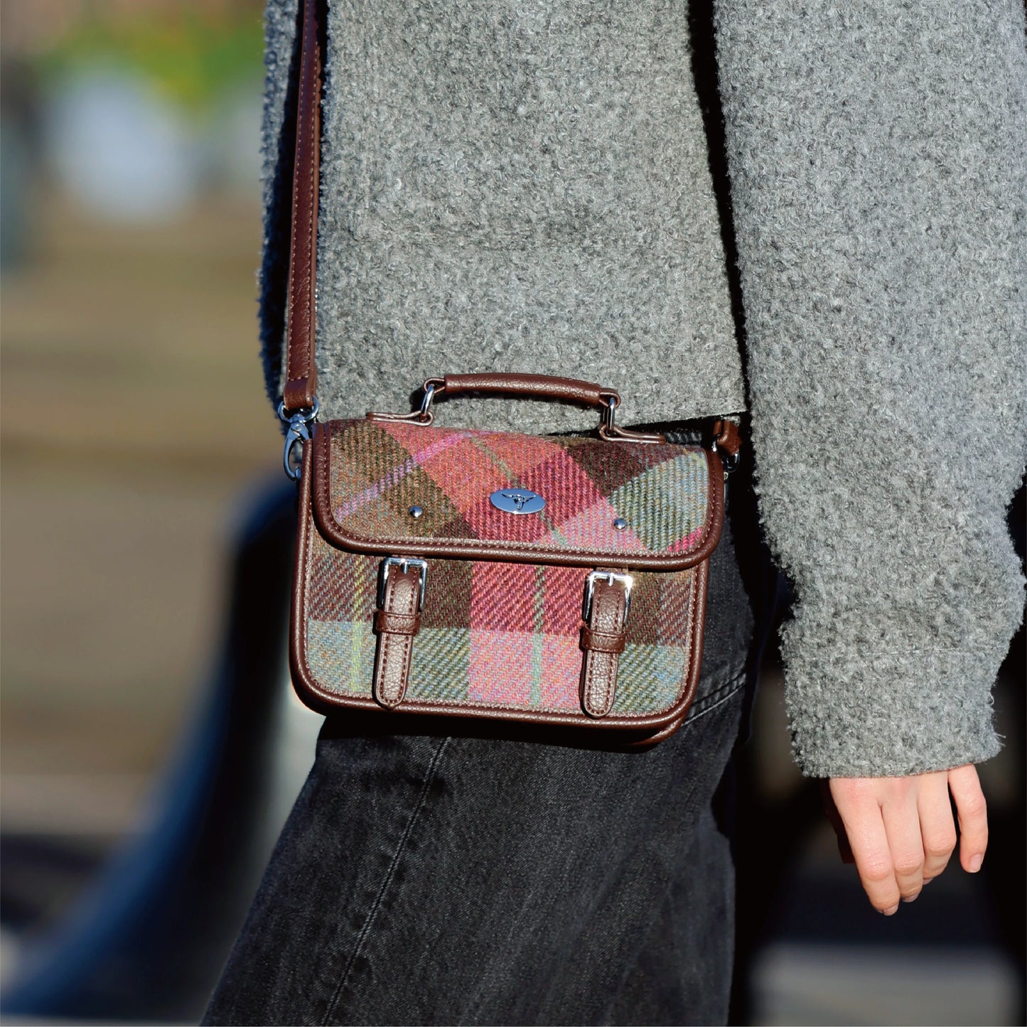 Glen Appin Harris Tweed Bervie Ladies Mini Satchel Purse