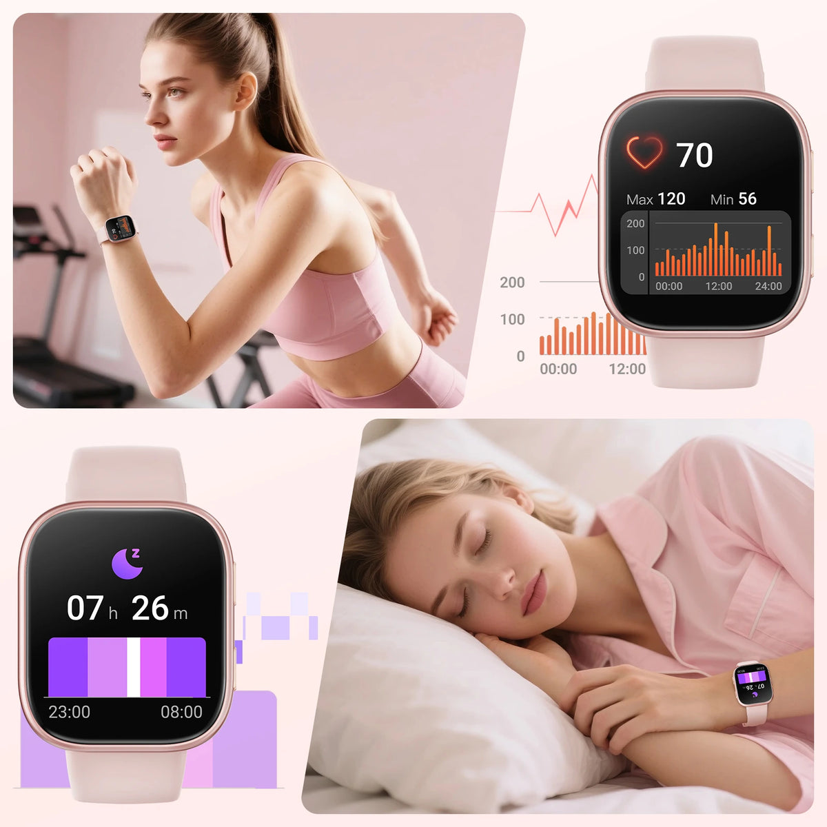 Smartwatch With Bluetooth Calling Fitness Tracking Heart Rate Monitor