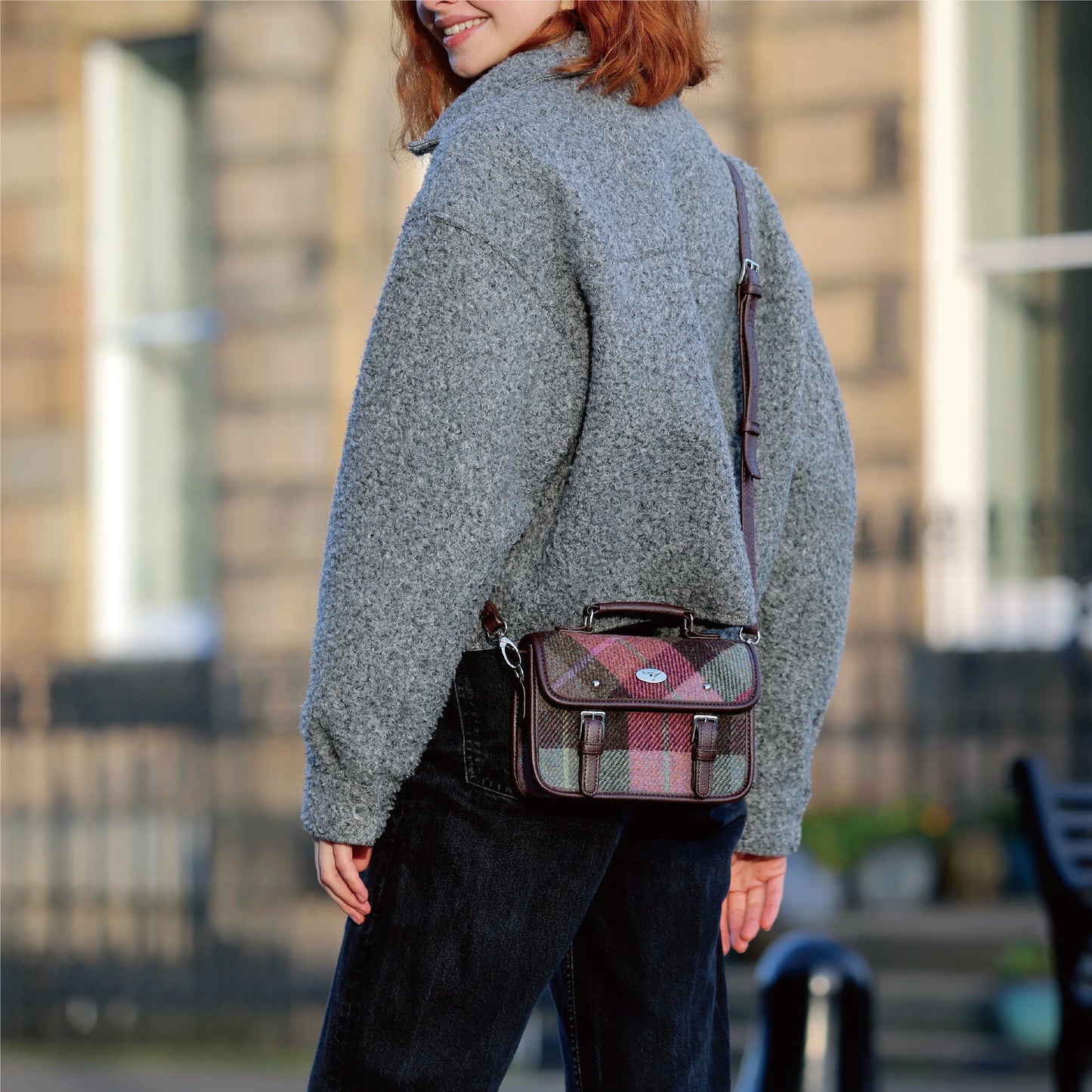 Glen Appin Harris Tweed Bervie Ladies Mini Satchel Purse