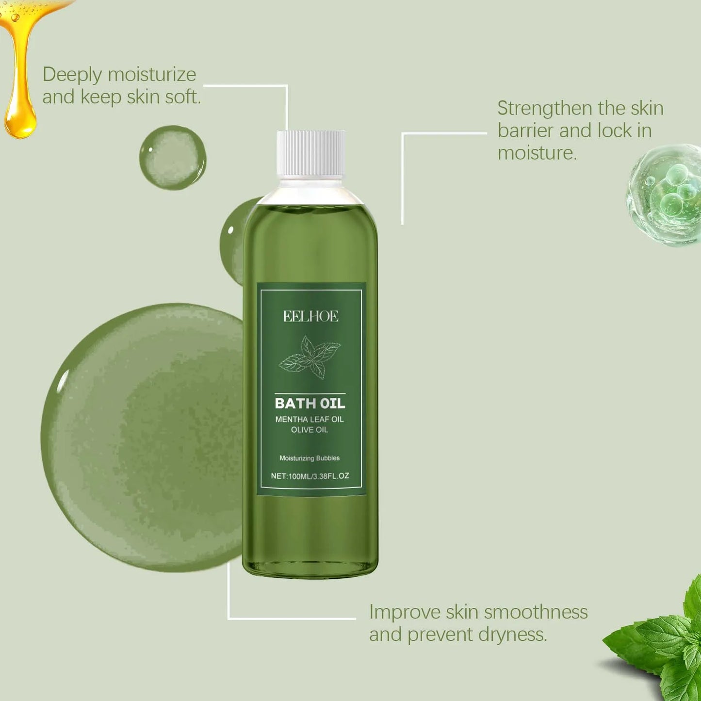 Eelhoe Bubble Bath Essential Oil Nourishing Cleansing For Daily Care