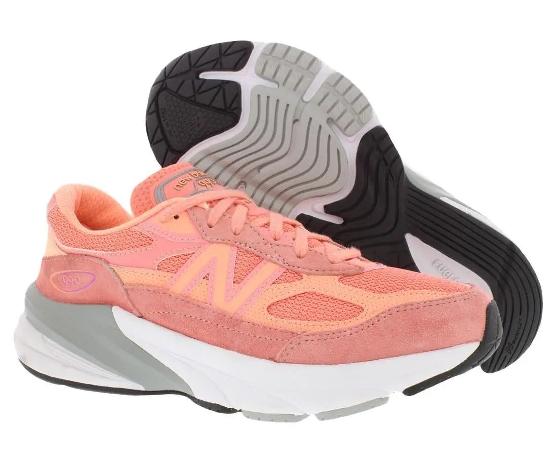 New Balance Girls 990 V6 Premium Casual Running Sneakers
