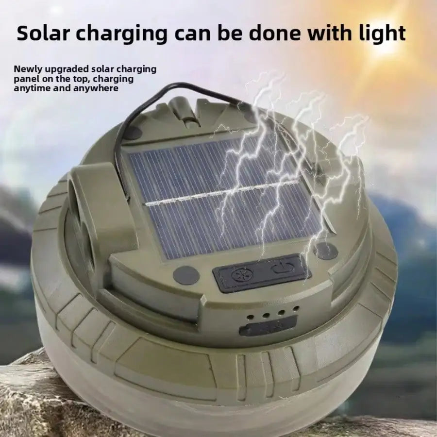 3 in 1 Solar Camping Lantern Spotlight and Fairy Lights