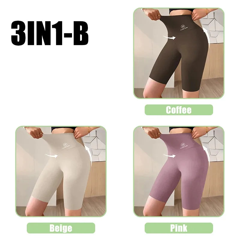 Women's Yoga Shorts High Waist Push Up Gym Fitness