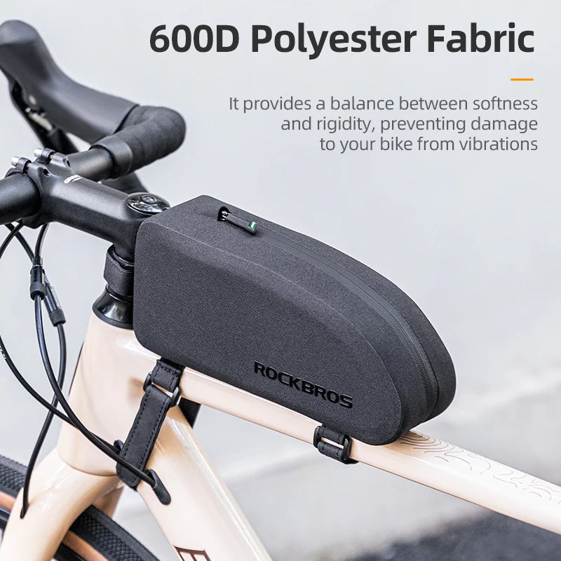 ROCKBROS Top Tube Bag Waterproof Hard Shell Large Capacity