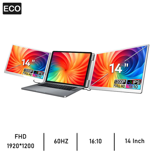 Ecooper Dual Screen Portable Monitor for Computers and Gaming Consoles