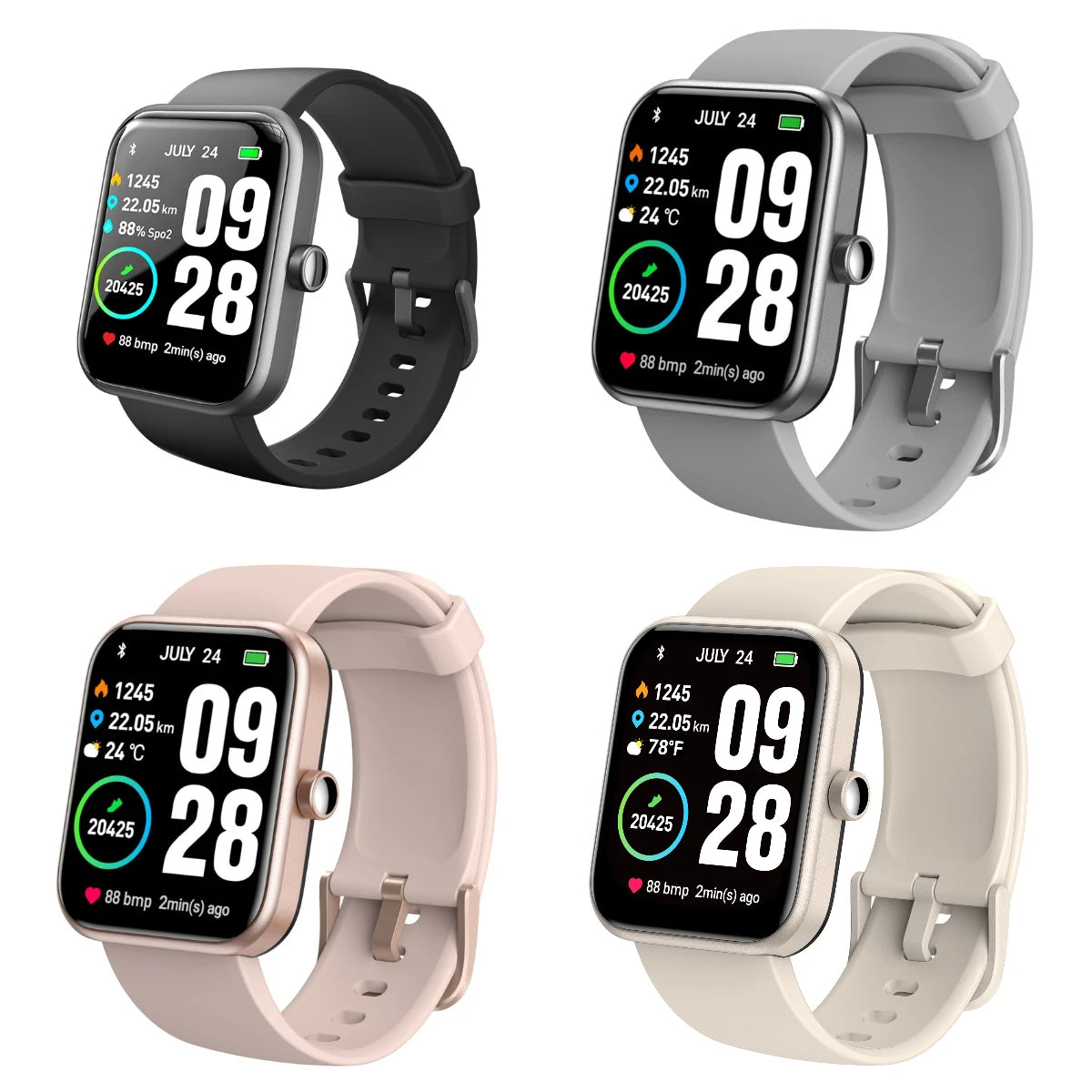 Tozo S2 Smartwatch With Alexa And Waterproof Fitness Tracking