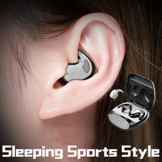 Shuke Ultra Thin Sleep Headphones Wireless Bluetooth Rechargeable Earbuds