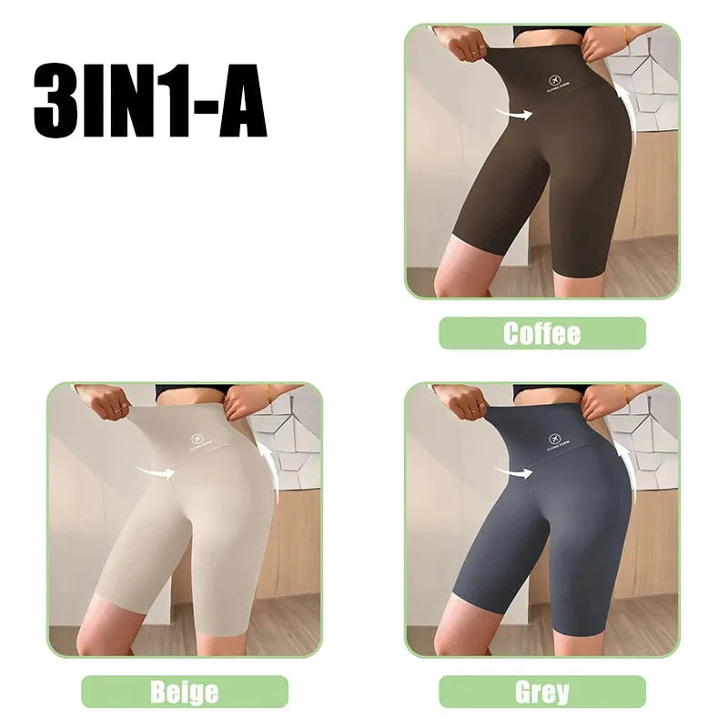 Women's Yoga Shorts High Waist Push Up Gym Fitness