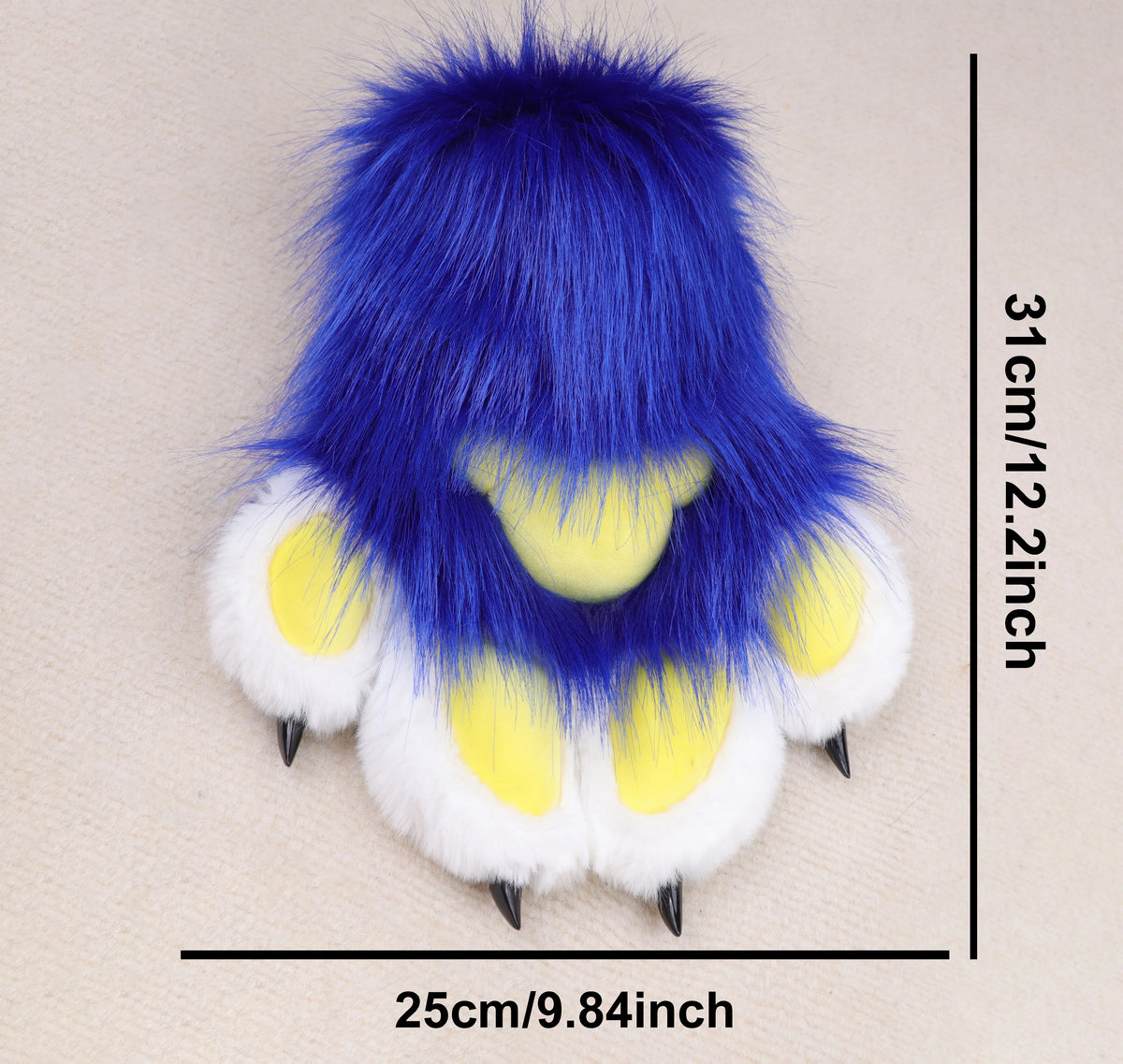 Faux Fur Animal Claw Gloves For Cosplay Costume Party