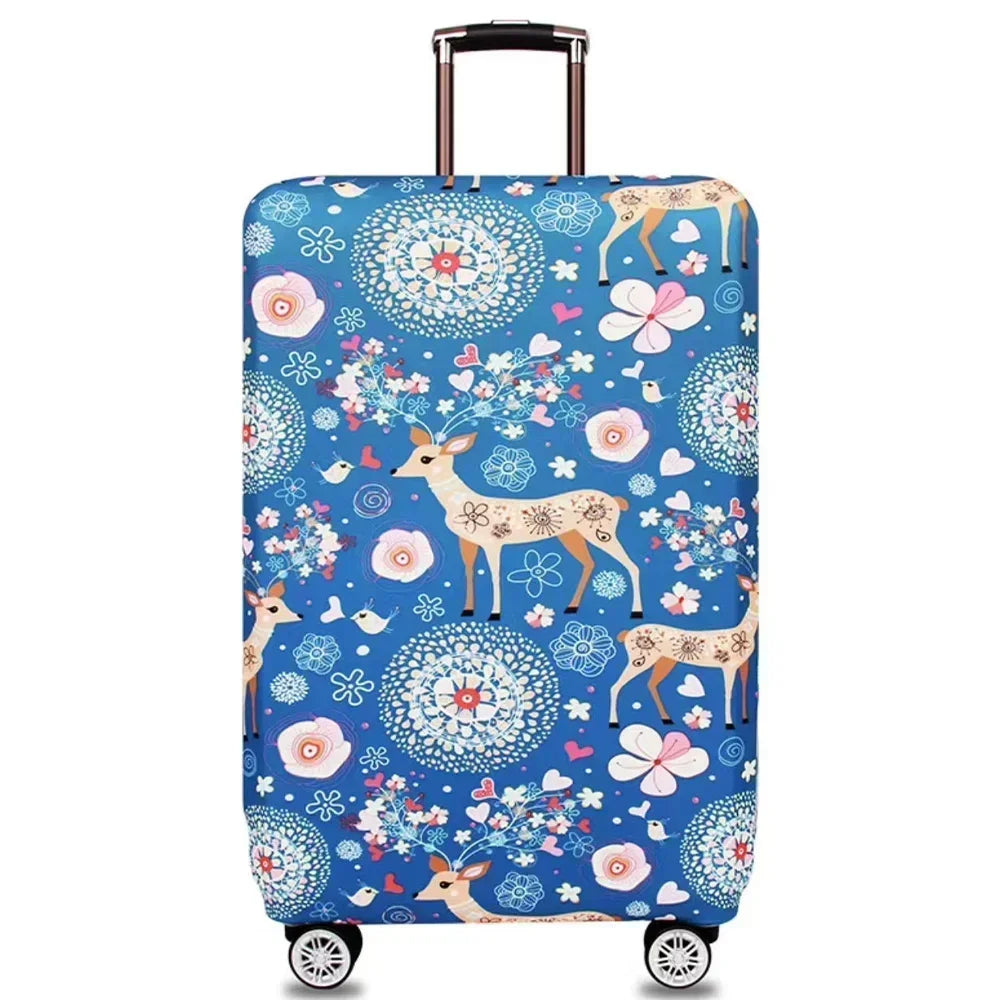 Stretch Luggage Cover Protector Elastic Fabric Fits Suitcases