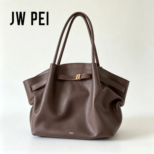 JW PEI Hana Minimalist Pebbled Leather Crossbody Bag