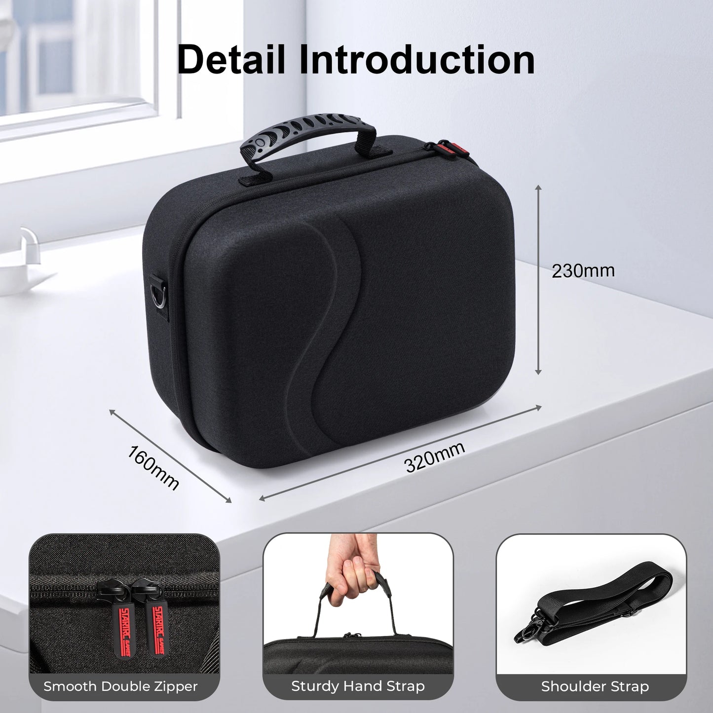 STARTRC Meta Quest 3 Large Carrying Case With Soft Lining
