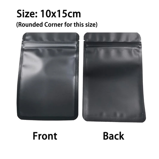 VoluPack Resealable Zip Lock Bags Heat Sealable Pouches Frosted Window