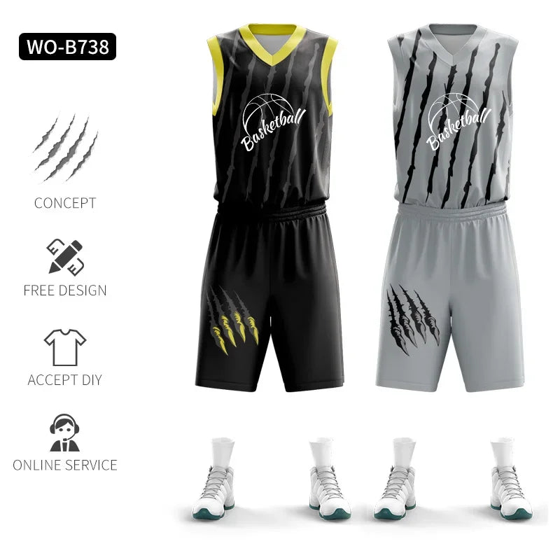 Jianfei Personalized Reversible Basketball Jersey Training Uniform