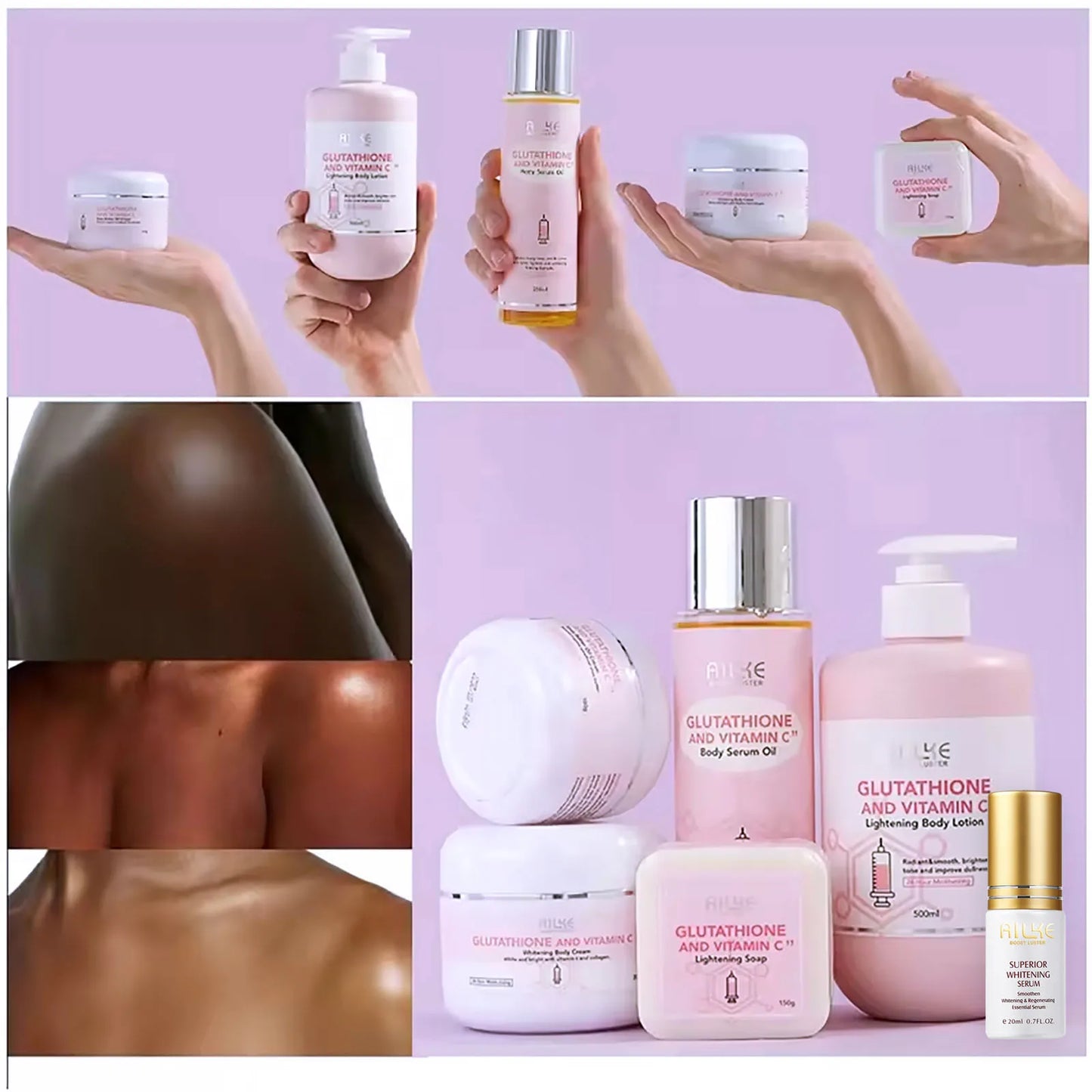 AILKE Vitamin C And Glutathione Brightening Body Lotion