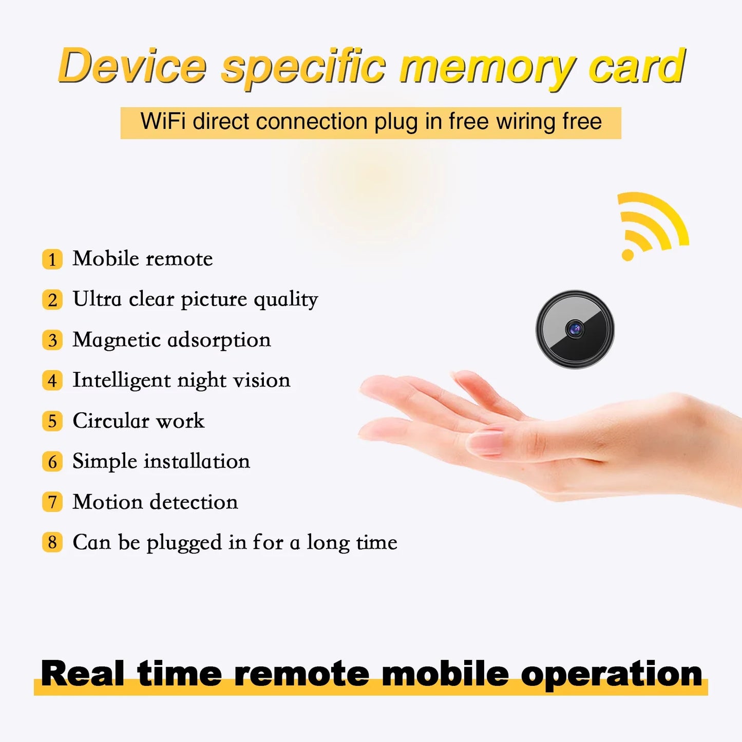 4K Wireless Surveillance Camera With Motion Detection And Cloud Storage