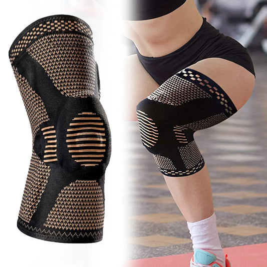 Orthopedic Knee Pad And Brace Adjustable Copper Nylon Patella Protector