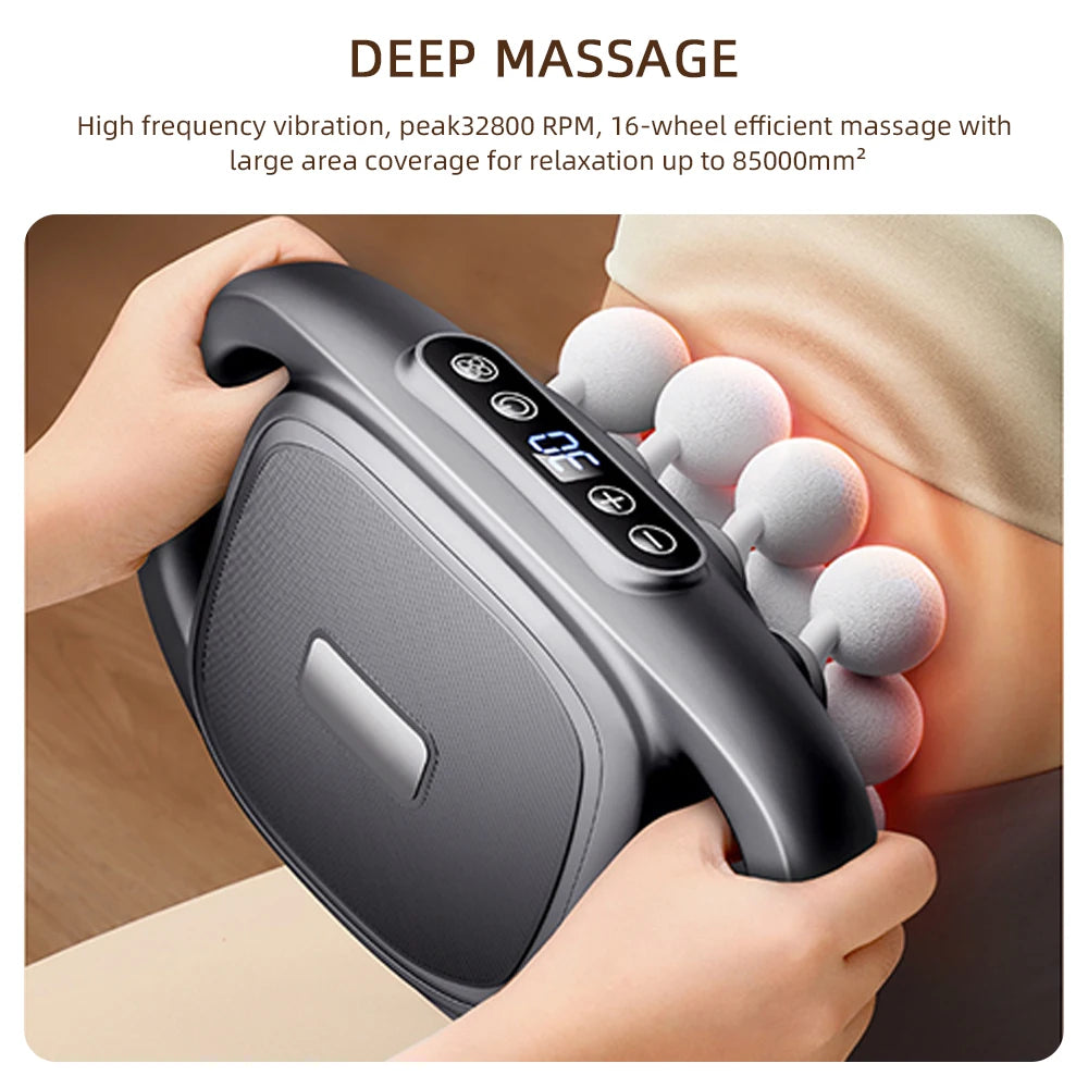 Foreverlily 16-Head Fascia Gun High Frequency Massage Device