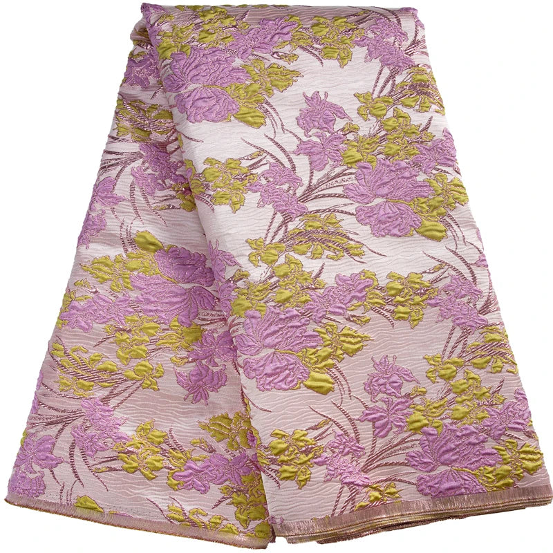 JiaDong African Luxury Brocade Lace Fabric For Wedding Dresses