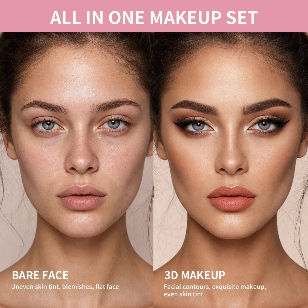 Ibcccndc All In One Makeup Kit Full Cosmetic Set Beginners