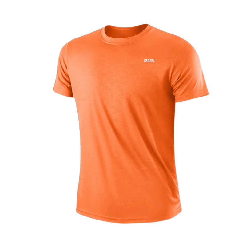 Men's Quick Dry Short Sleeve Gym T Shirt Moisture Wicking
