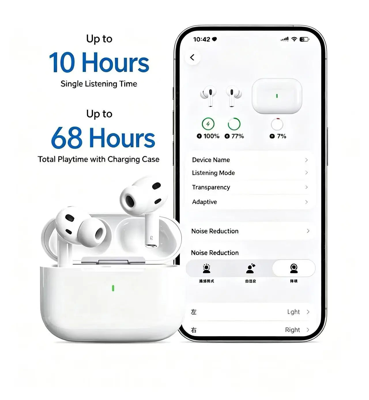 Pro3 Wireless Earbuds with ANC and Heart Rate Monitor