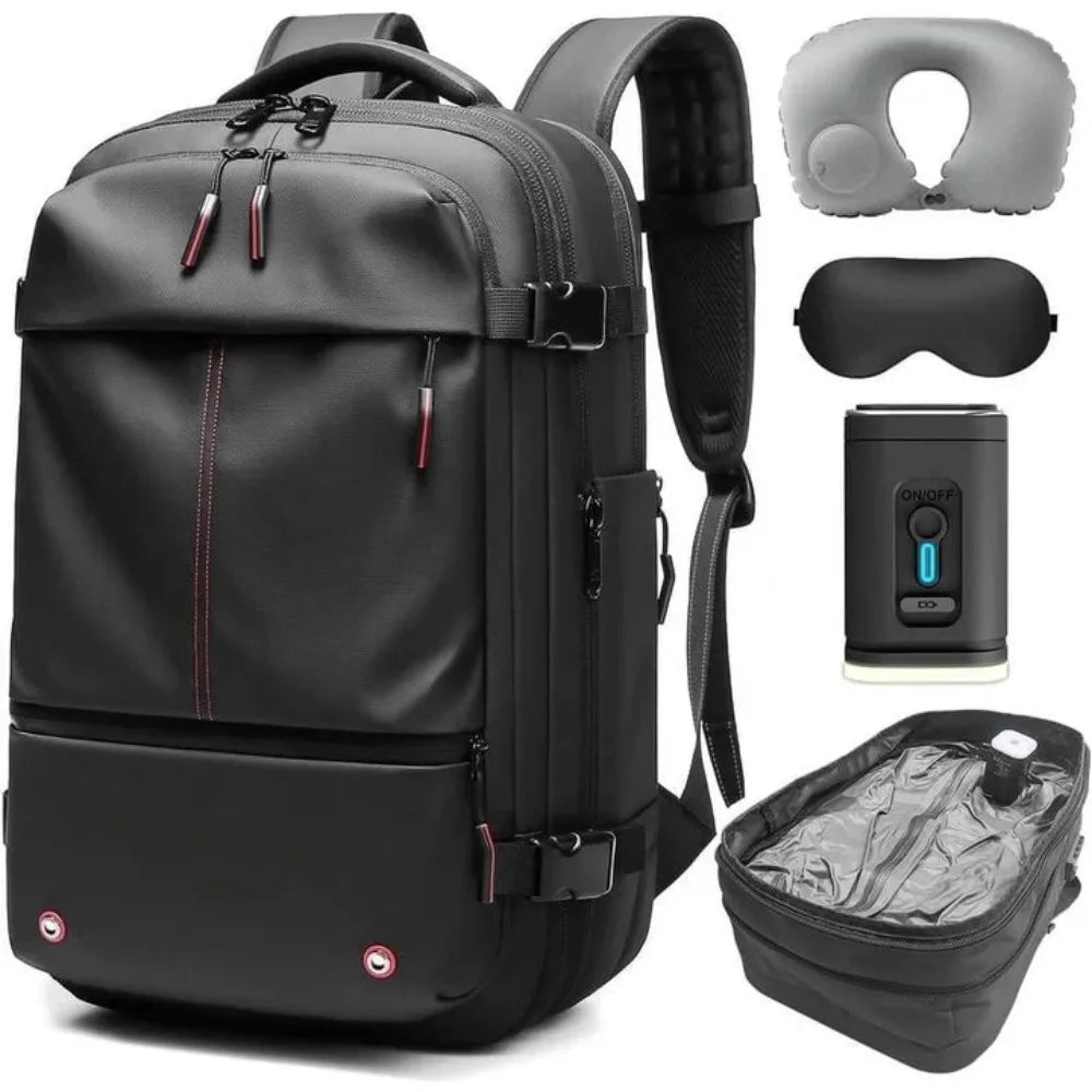 Kabaqoo Expandable Vacuum Compression Travel Backpack With Pump