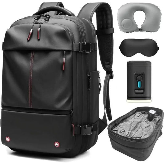 Kabaqoo Expandable Vacuum Compression Travel Backpack With Pump