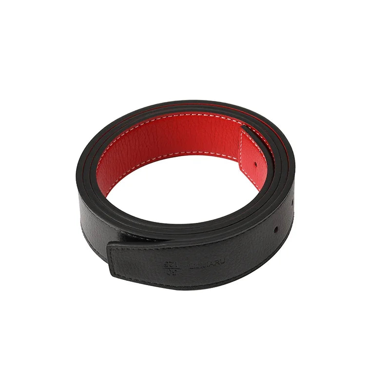 PU Leather No Buckle Belt Casual Style For Everyday Wear