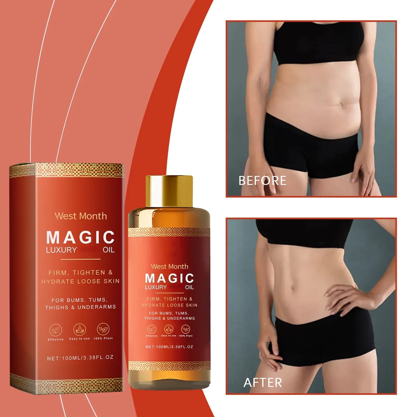 West Month Firming Body Oil Deep Hydration And Skin Repair