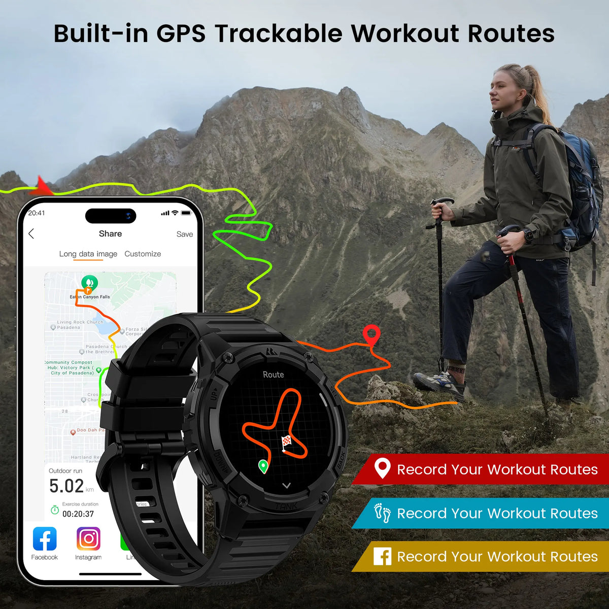 Kospet Tank S2 Gps Smartwatch Featuring Altimeter And Amoled Screen
