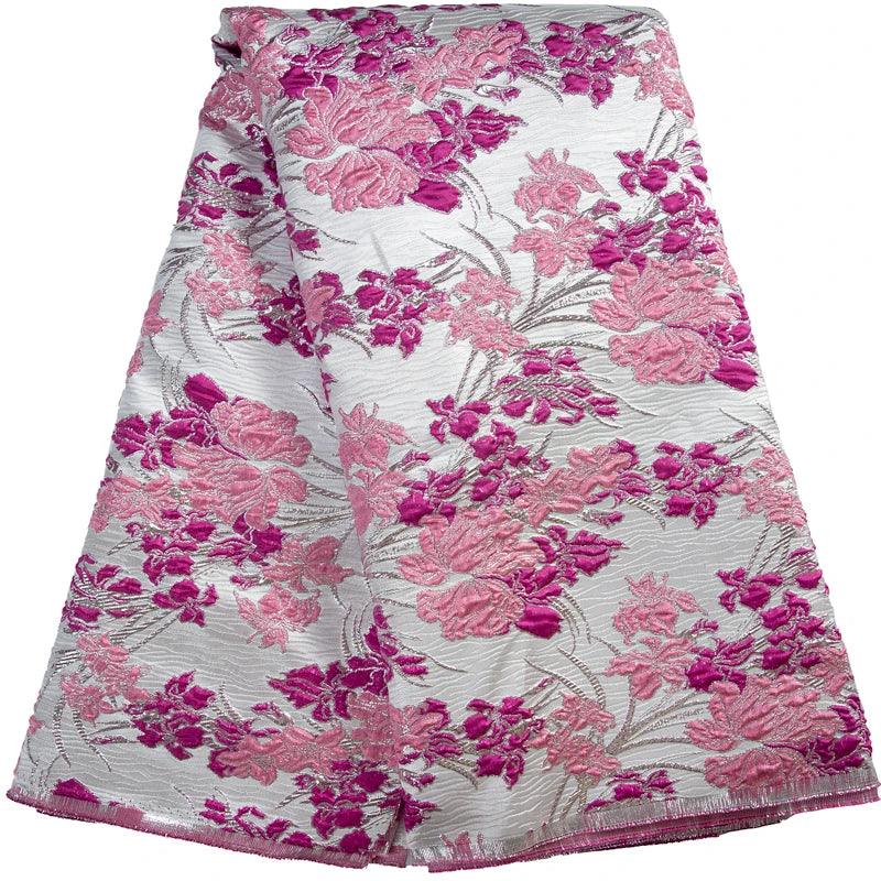 JiaDong African Luxury Brocade Lace Fabric For Wedding Dresses