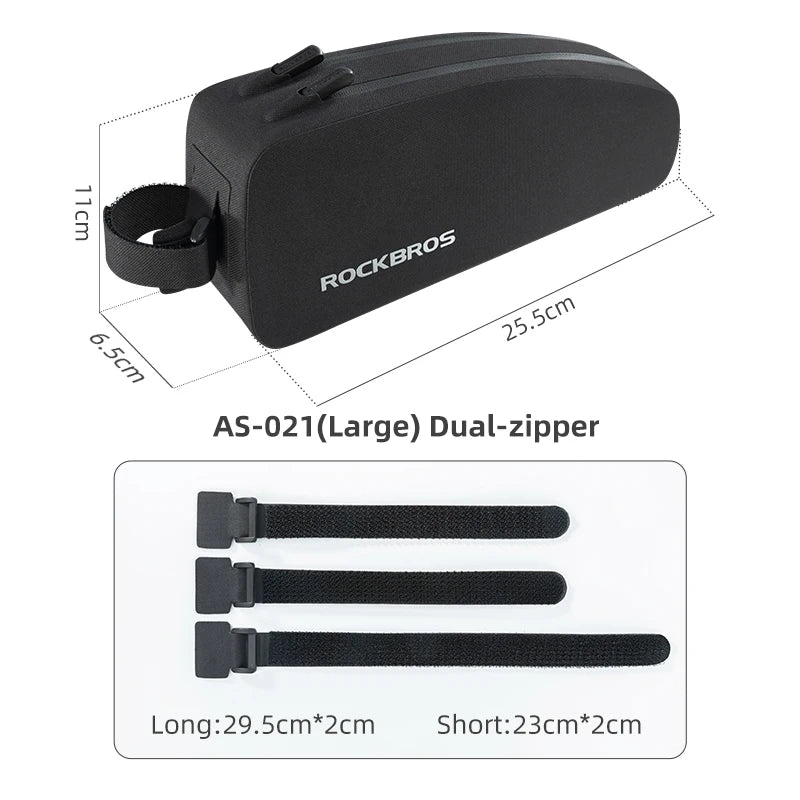 ROCKBROS Top Tube Bag Waterproof Hard Shell Large Capacity