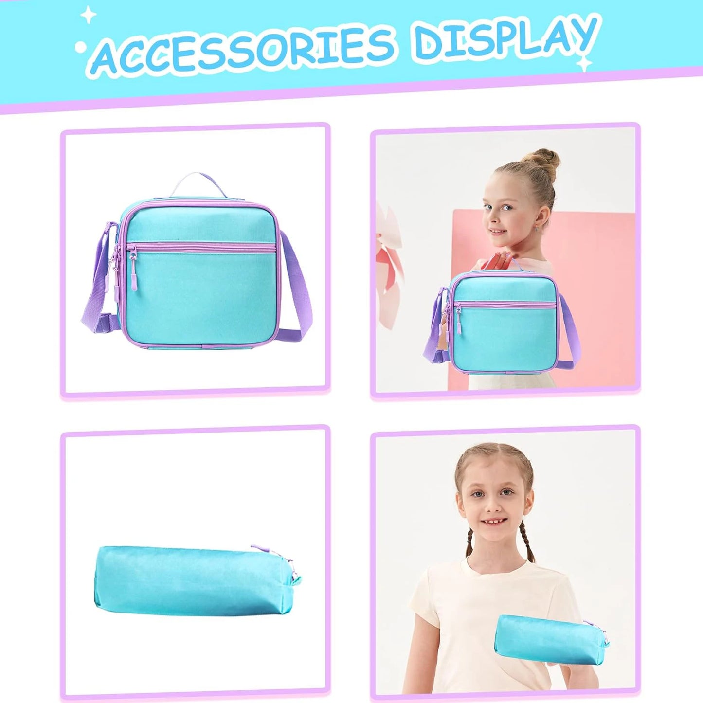 MYHSBYO Rolling Backpack For School Girls With Wheels