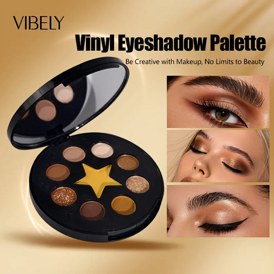 Vinyl Record Inspired Eyeshadow Palette For Vintage Eye Makeup