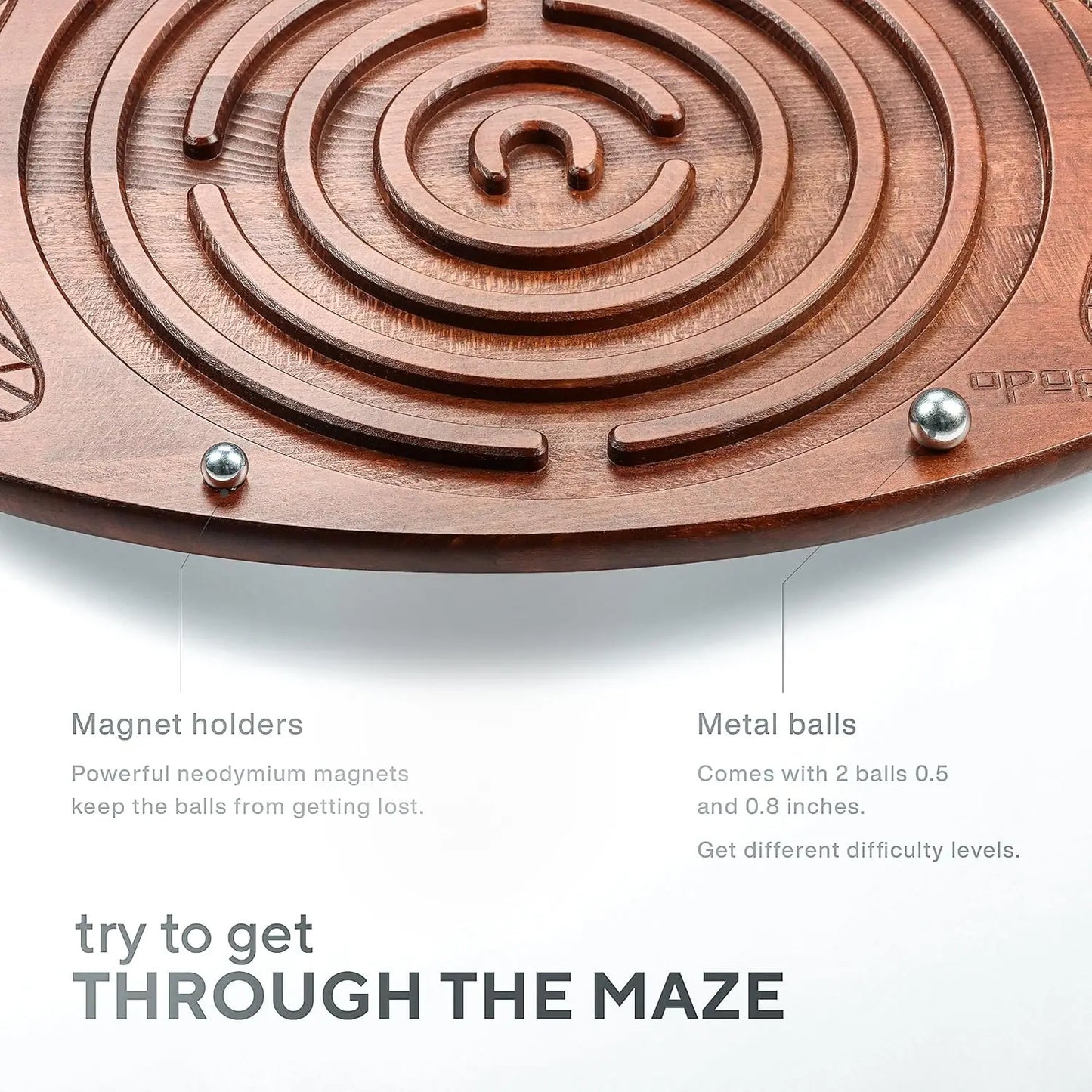 YTYIN Maze Balance Board Wood Wobble For All Ages Exercise