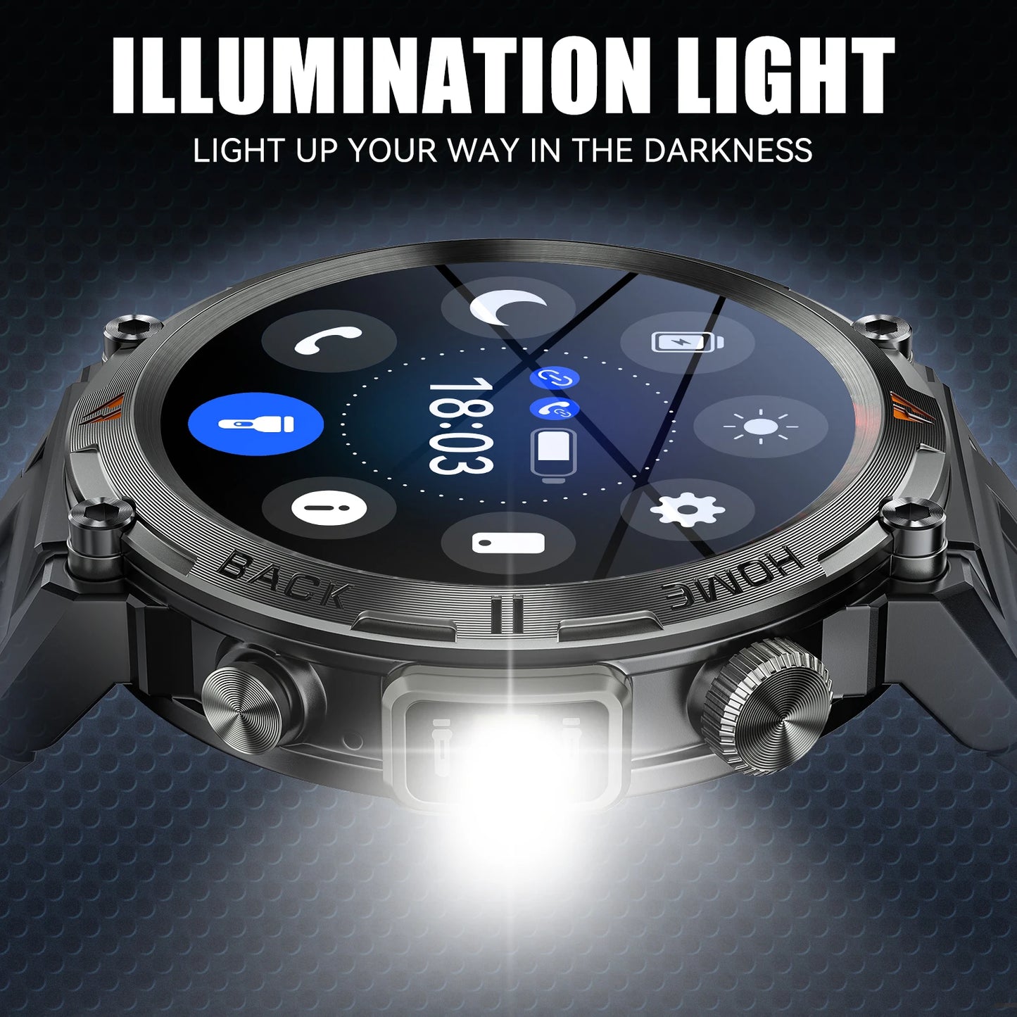 LaNikar KE3 Bluetooth Call Smartwatch For Men With Touch Screen