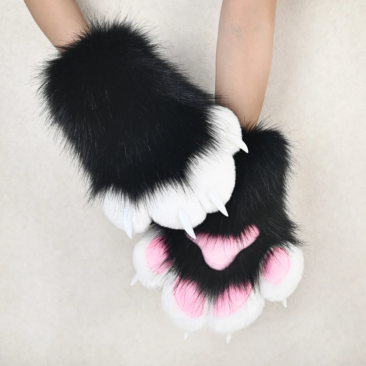 Faux Fur Animal Claw Gloves For Cosplay Costume Party
